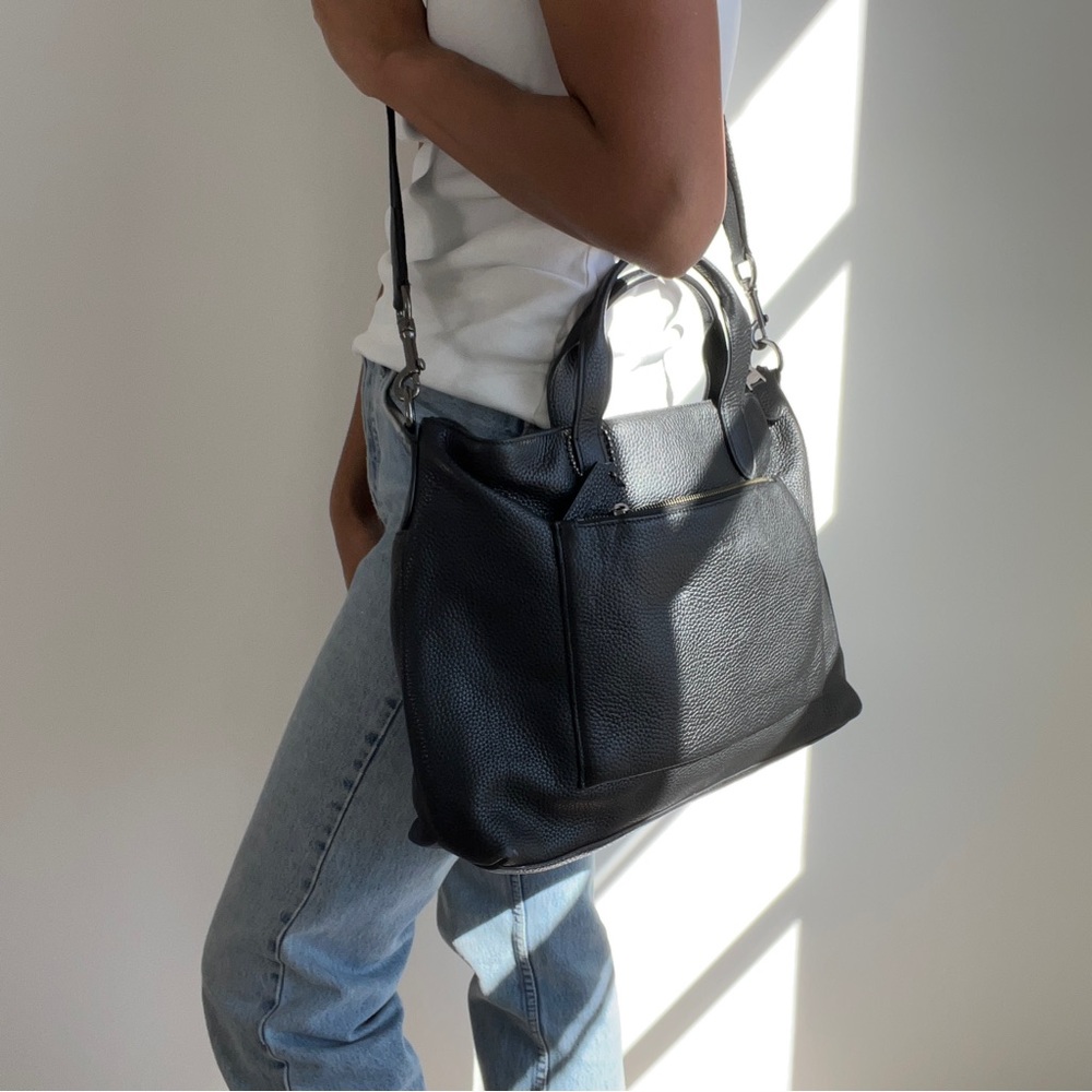 Coach Black Leather Briefcase